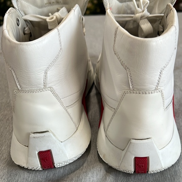 PRADA LINEA ROSSA HIGH TOP SNEAKERS 👟 Made in ITALY 🇮🇹 - Picture 9 of 17